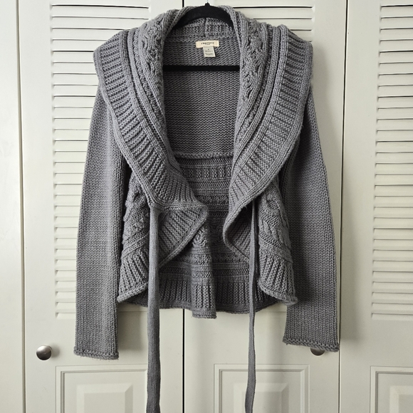Vertigo Paris Knitted Cardigan Sweater Gray Size S - Picture 2 of 6